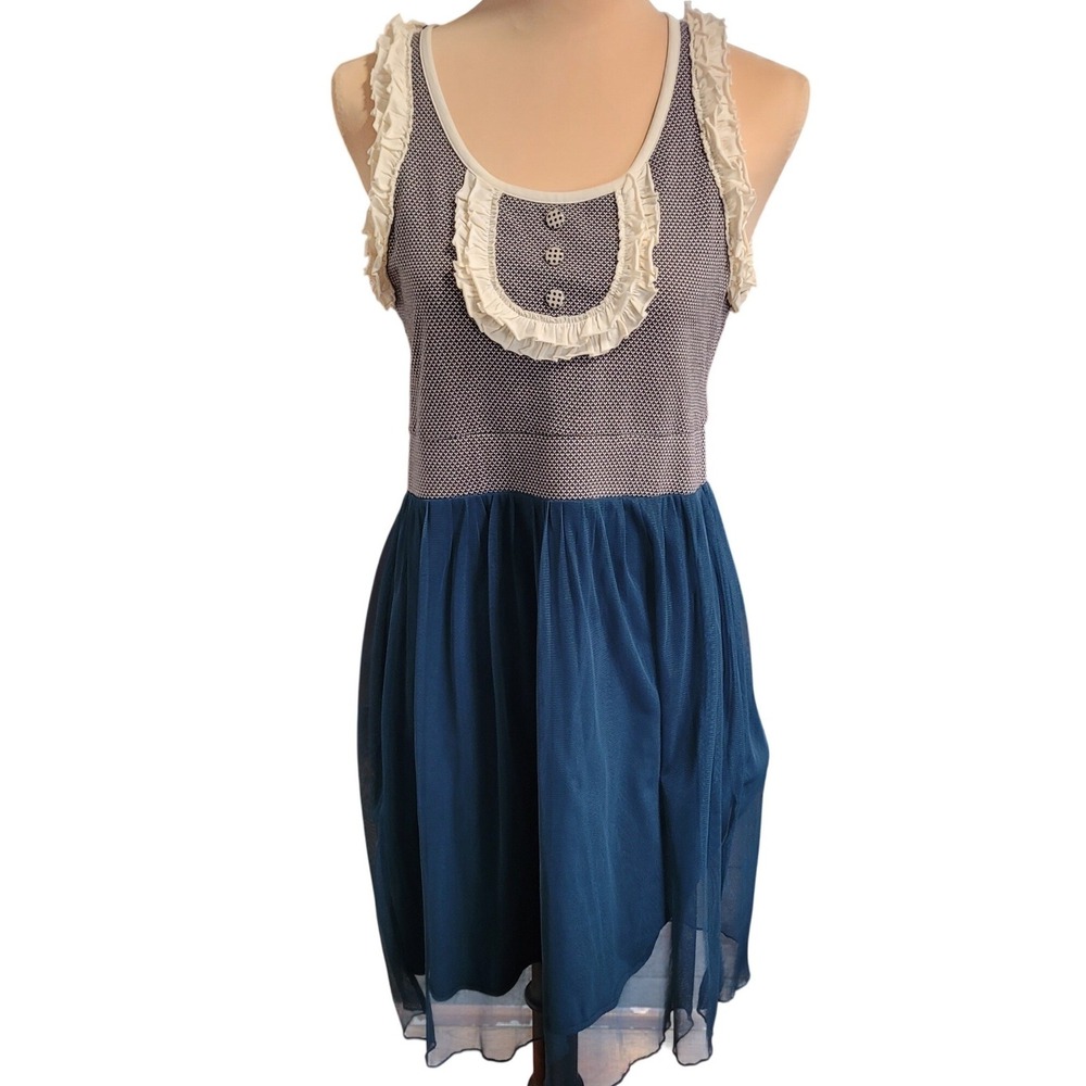 Matilda Jane‎ Good Hart Cher Dress Under the Stars S Mesh Tulle Twee Balletcore